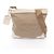Borsa a tracolla in tela jacquard con logo Prada e pelle Marrone Beige
