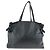 Prada Leder Nylon Tote Schultertasche Schwarz