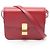 Céline Borsa a tracolla CELINE Classic Teen Box in pelle Rosso