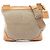 Borsa a tracolla in tela jacquard LOGO Prada e pelle Marrone Beige
