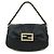 Bolsa de ombro em canvas Fendi Preto