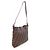 Borsa a tracolla in pelle e tela Zucca Fendi Marrone - vista 2