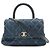 Borsa Chanel Denim Wild Stitch Flap XS Blu
