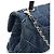 Borsa Chanel Denim Wild Stitch Flap XS Blu - vista 4