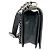 Chanel Crumpled Lambskin New Medium Studded Black Boy Flap Bag - view 4