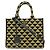 Piccola borsa tote Prada con ricamo jacquard Nero