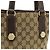 Gucci GG Canvas Leder Tote Bag Braun Beige - Ansicht 7