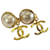 Orecchini a clip Chanel Coco Mark D'oro Metallico