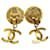 Orecchini a clip Chanel Coco Mark D'oro Metallico - vista 2