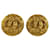 Orecchini a clip Chanel Coco Mark D'oro Metallico  - vista 1