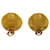 Orecchini a clip Chanel Coco Mark D'oro Metallico  - vista 3