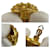 Orecchini a clip Chanel Coco Mark D'oro Metallico  - vista 6