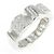 Chanel Profil De Camelia Small Ring aus 18K Weißgold Silber Metallisch