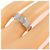 Chanel Profil De Camelia Small Ring aus 18K Weißgold Silber Metallisch - Ansicht 5