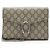 Portafoglio con catena Gucci GG Supreme Dionysus - SALDI FINALI Marrone Beige