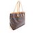 Borsa Tote Louis Vuitton Wilshire MM Monogram Marrone - vista 2