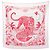 Hermès Sciarpa in seta Hermes Carre90 Jungle Love Bianco