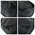 Borsa a tracolla Prada in nylon e pelle Tessuto con logo triangolo Nero - vista 3
