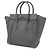 Céline Borsa Tote Celine Luggage Micro Shopper in pelle Grigio - vista 2