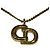 Collana Christian Dior D'oro Metallico