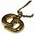 Collana Christian Dior D'oro Metallico - vista 5