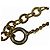 Collana Christian Dior D'oro Metallico - vista 7