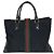 Gucci GG Canvas Leder Tote Bag Schwarz - Ansicht 2