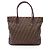 Borsa Tote in tela Zucca e pelle Fendi Marrone