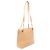 Borsa Tote CHANEL Coco Mark in pelle di vitello granulata Marrone Beige - vista 2