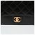 Chanel Borsa tote a tracolla con patta a soffietto Nero - vista 3