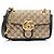 Borsa a patta piccola Gucci Matelasse GG Canvas GG Marmont Marrone Beige