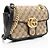 Borsa a patta piccola Gucci Matelasse GG Canvas GG Marmont Marrone Beige - vista 2
