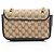 Borsa a patta piccola Gucci Matelasse GG Canvas GG Marmont Marrone Beige - vista 3
