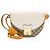 Piccola borsa a tracolla Gucci GG Supreme Padlock Saddle Marrone Beige