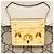 Piccola borsa a tracolla Gucci GG Supreme Padlock Saddle Marrone Beige - vista 9