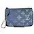 Louis Vuitton Mahina Leather Coin Case Blue