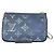 Louis Vuitton Mahina Leather Coin Case Blue - view 2
