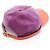 Cappellino in pelle bicolore Gucci Porpora - vista 2