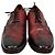 Brogues con lacci Burberry in pelle bordeaux Rosso Bordò - vista 2