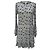 Maje Mini-Kleid mit langen Ärmeln und Print aus Multicolour-Polyester Mehrfarben