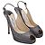 Décolleté slingback con punta aperta Jimmy Choo in glitter argento Metallico - vista 3