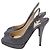Décolleté slingback con punta aperta Jimmy Choo in glitter argento Metallico - vista 5
