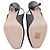 Décolleté slingback con punta aperta Jimmy Choo in glitter argento Metallico - vista 8