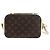 Louis Vuitton Saintonge en lona Monogram con piel Castaño - vista 2