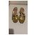 Gucci Sandali con tacco dorati GG Crystal D'oro - vista 3