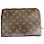 Pochette in tela Monogram Louis Vuitton Marrone Monogramma