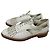 Zapatos Oxford de cuero blanco con flecos y tachuelas Burberry