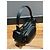 Borsa Hobo in pelle nera Miu Miu Nero - vista 7