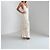 Autre Marque Maxikleid aus Wolle mit Paillettenbesatz The White Edit Collection Christopher John Rogers Weiß Mehrfarben - Ansicht 5