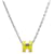 Hermès Pendentif Collier Mini Pop H HERMES Argenté Jaune  - vue 1
